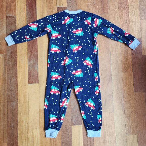 Jammies For Your Families Fleece One-Piece Christmas Pajama Set Size 5/6 - Picture 11 of 11
